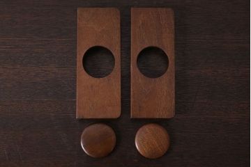 アンティーク雑貨　桑材製　上品なアンティーク煙草盆一対