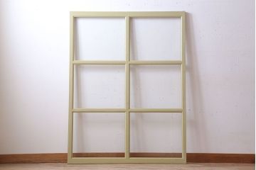 アンティークペイント　おしゃれなフィックス窓