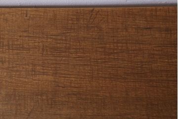 アンティーク家具　天板一枚板　朴の木　シンプルな鉄脚テーブル