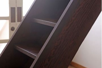 アンティーク雑貨　アンティーク　松材製　厚手素材!古い御屋敷の大型木製階段(10段)