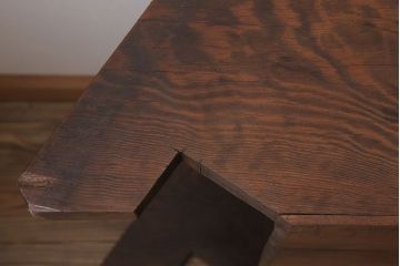 アンティーク雑貨　アンティーク　松材製　厚手素材!古い御屋敷の大型木製階段(10段)