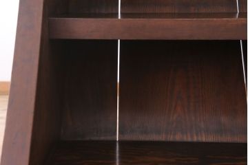 アンティーク雑貨　アンティーク　松材製　厚手素材!古い御屋敷の大型木製階段(10段)