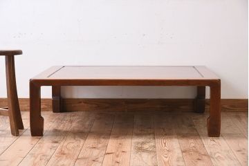 アンティーク家具　天板一枚板!和製アンティークの大ぶりな座卓