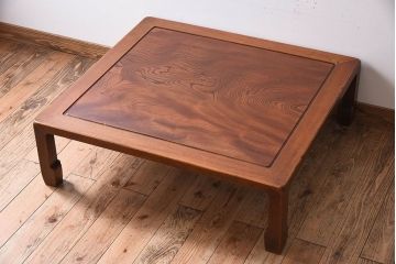 アンティーク家具　天板一枚板!和製アンティークの大ぶりな座卓