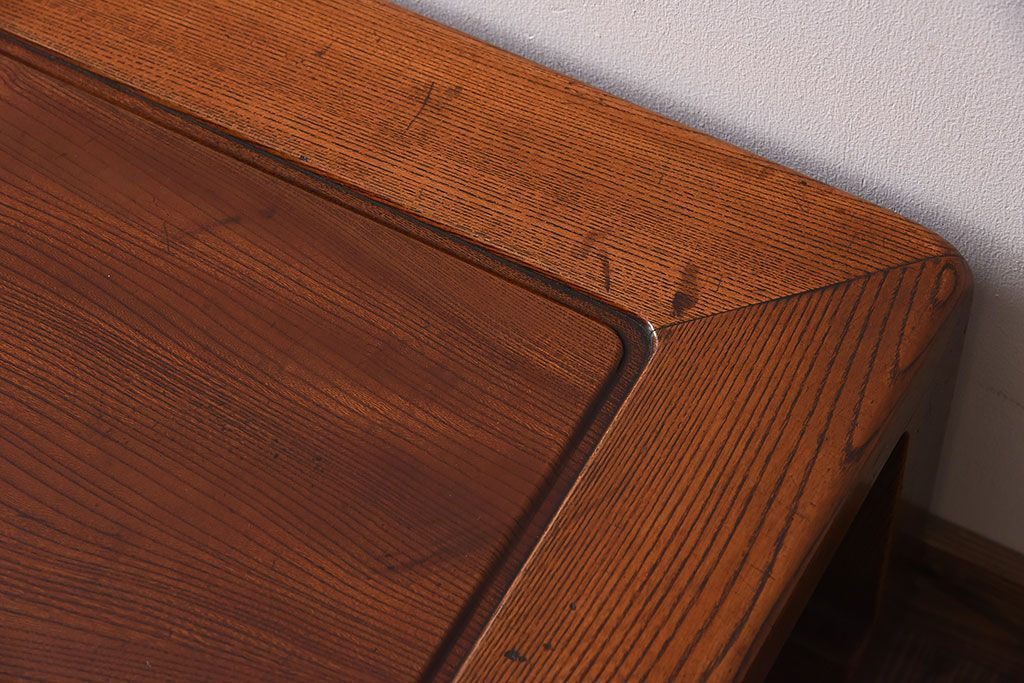 アンティーク家具　天板一枚板!和製アンティークの大ぶりな座卓