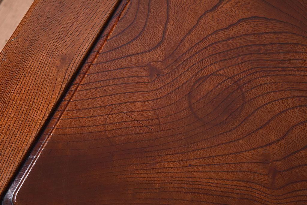 アンティーク家具　天板一枚板!和製アンティークの大ぶりな座卓