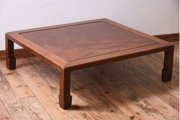 アンティーク家具　天板一枚板!和製アンティークの大ぶりな座卓