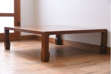 アンティーク家具　天板一枚板!和製アンティークの大ぶりな座卓
