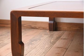 アンティーク家具　天板一枚板!和製アンティークの大ぶりな座卓