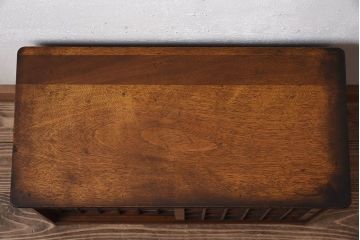 アンティーク家具　樺材!古い木製の小さな障子戸収納棚