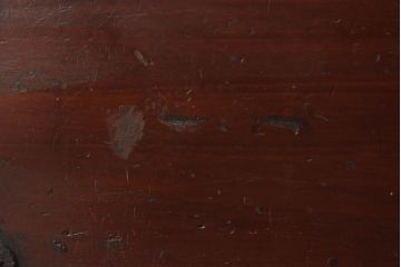 アンティーク雑貨　桐材製　明治大正期の古い金具付きアンティーク硯箱(小箱・木箱)