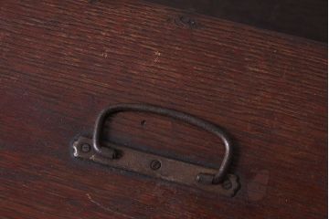 アンティーク雑貨　和製アンティーク　古い木の昭和レトロな印箱(小物収納箱)