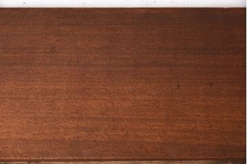 アンティーク家具　天板一枚板　ラワン材　シンプルな鉄脚テーブル