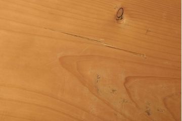 アンティーク家具　天板檜材　アンティーク　シンプルな鉄脚テーブル