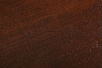 アンティーク家具　天板朴の木材　アンティーク　シンプルな鉄脚テーブル