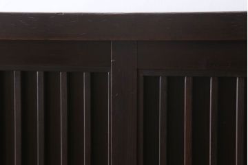 アンティーク家具　アンティーク　和モダンスタイル!四尺　縦桟引き戸の重ね水屋箪笥