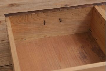 アンティーク家具　和製アンティーク　古い檜材の上品な小ぶりなブックケース(本棚)