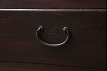 アンティーク家具　和製アンティーク　古い檜材の上品な小ぶりなブックケース(本棚)