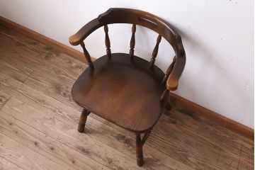 中古　キツツキ　飛騨産業　穂高　アームチェア(キャプテンチェア)(1)