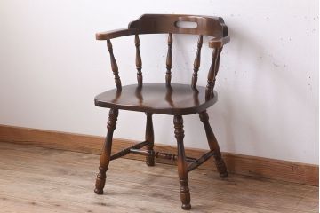 中古　キツツキ　飛騨産業　穂高　アームチェア(キャプテンチェア)(1)