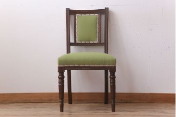 アンティーク家具　明治大正期　樺材　上品なアンティークチェア(椅子)