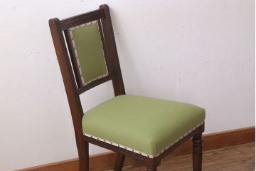 アンティーク家具　明治大正期　樺材　上品なアンティークチェア(椅子)