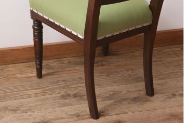 アンティーク家具　明治大正期　樺材　上品なアンティークチェア(椅子)