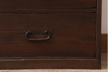 アンティーク家具　古民具・骨董　杉材製　古い木のアンティークチェスト