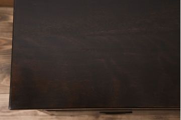 アンティーク家具　アンティーク　モダンな前面黒檀の脚付きローボード(テレビボード)
