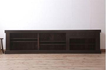 アンティーク家具　特大サイズ!アンティーク九尺水屋箪笥ローボード(テレビ台、キャビネット、収納棚)