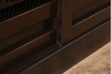 アンティーク家具　特大サイズ!アンティーク九尺水屋箪笥ローボード(テレビ台、キャビネット、収納棚)