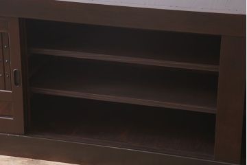 アンティーク家具　特大サイズ!アンティーク九尺水屋箪笥ローボード(テレビ台、キャビネット、収納棚)