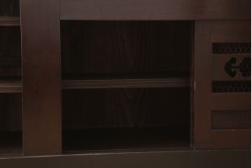 アンティーク家具　特大サイズ!アンティーク九尺水屋箪笥ローボード(テレビ台、キャビネット、収納棚)