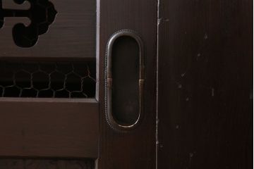 アンティーク家具　特大サイズ!アンティーク九尺水屋箪笥ローボード(テレビ台、キャビネット、収納棚)