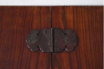 アンティーク雑貨　総欅材製!レトロなアンティーク裁縫箱(小引き出し)(3)