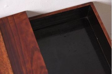 アンティーク雑貨　総欅材製!レトロなアンティーク裁縫箱(小引き出し)(3)