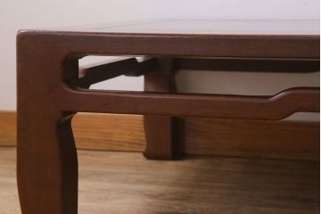 アンティーク家具　和製アンティーク　総欅材の座卓(センターテーブル)(3)