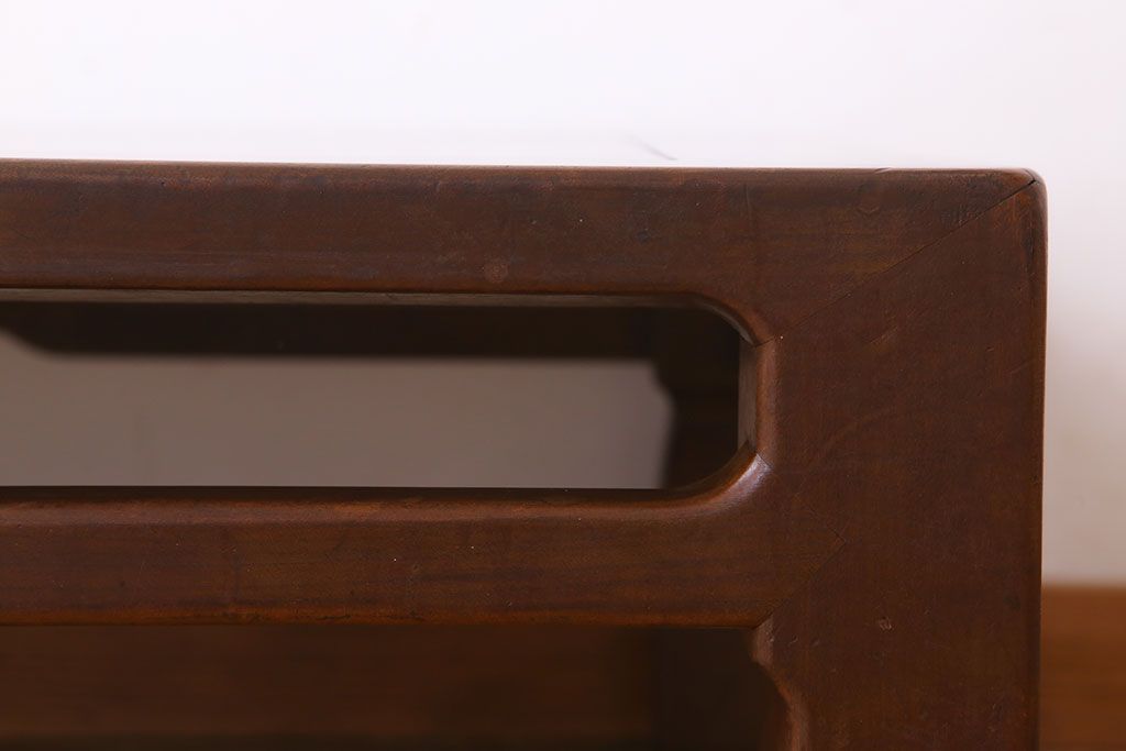 アンティーク家具　和製アンティーク　総欅材の座卓(センターテーブル)(3)