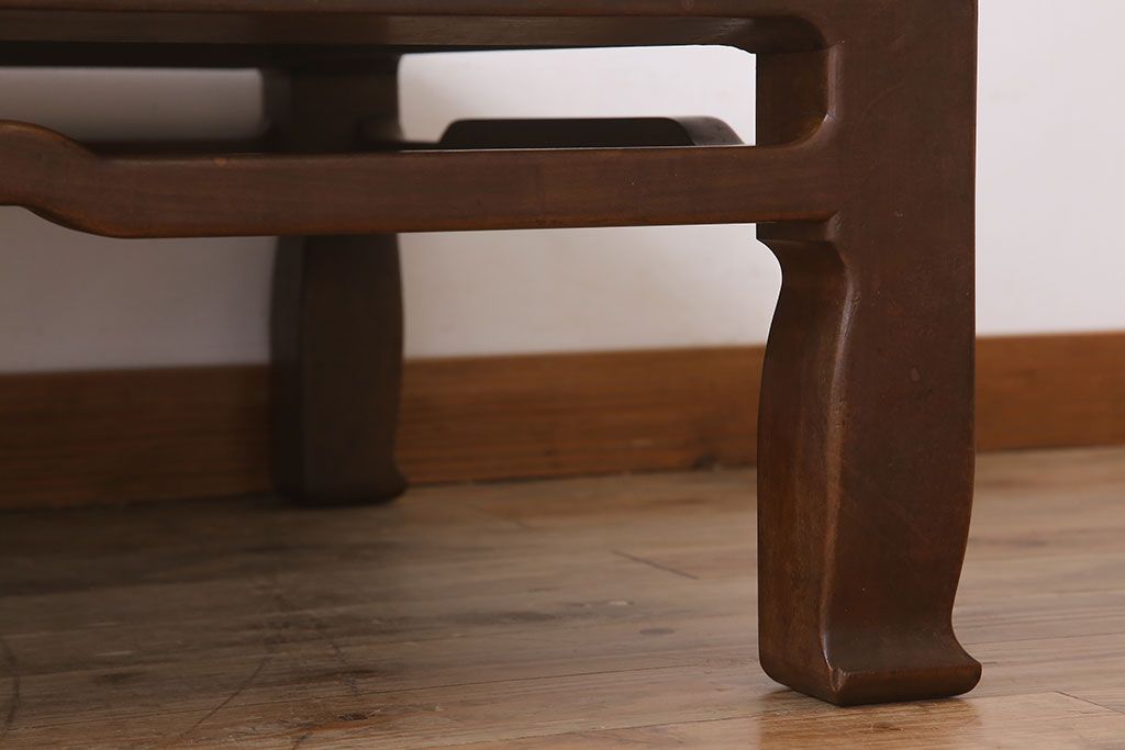 アンティーク家具　和製アンティーク　総欅材の座卓(センターテーブル)(3)