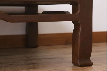 アンティーク家具　和製アンティーク　総欅材の座卓(センターテーブル)(3)