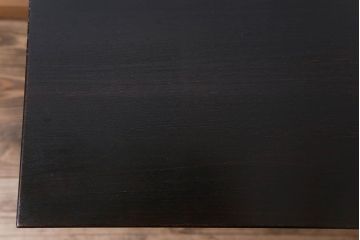 アンティーク家具　アンティーク　モダンな前面黒檀の脚付きローボード(テレビボード)(2)