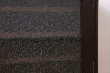 アンティーク家具　アンティーク　モダンな前面黒檀の脚付きローボード(テレビボード)(2)