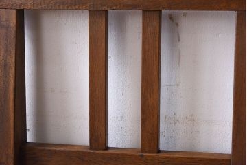 レトロ家具　昭和レトロ　古いナラ材製の小さなアンティークチェア