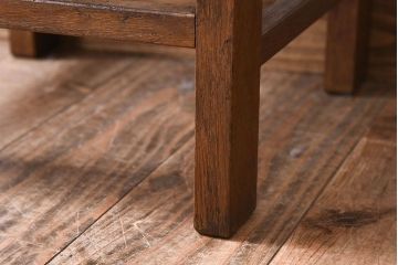 レトロ家具　昭和レトロ　古いナラ材製の小さなアンティークチェア