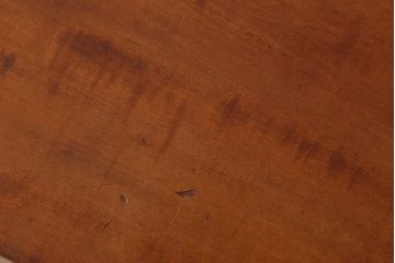 アンティーク家具　天板一枚板　栃の木　シンプルな鉄脚ベンチ