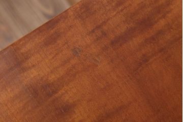 アンティーク家具　天板一枚板　栃の木　シンプルな鉄脚ベンチ