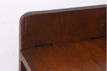 レトロ家具　栓材製　古い木のレトロな楔(くさび)式本棚(ディスプレイラック)