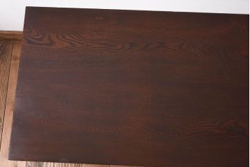 レトロ家具　古い栓材製のレトロなアンティーク文机