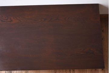 レトロ家具　古い栓材製のレトロなアンティーク文机