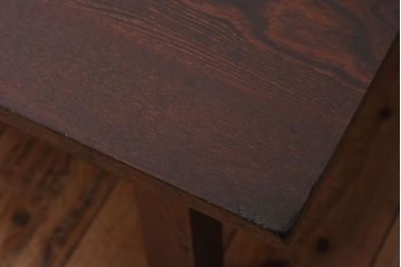 レトロ家具　古い栓材製のレトロなアンティーク文机